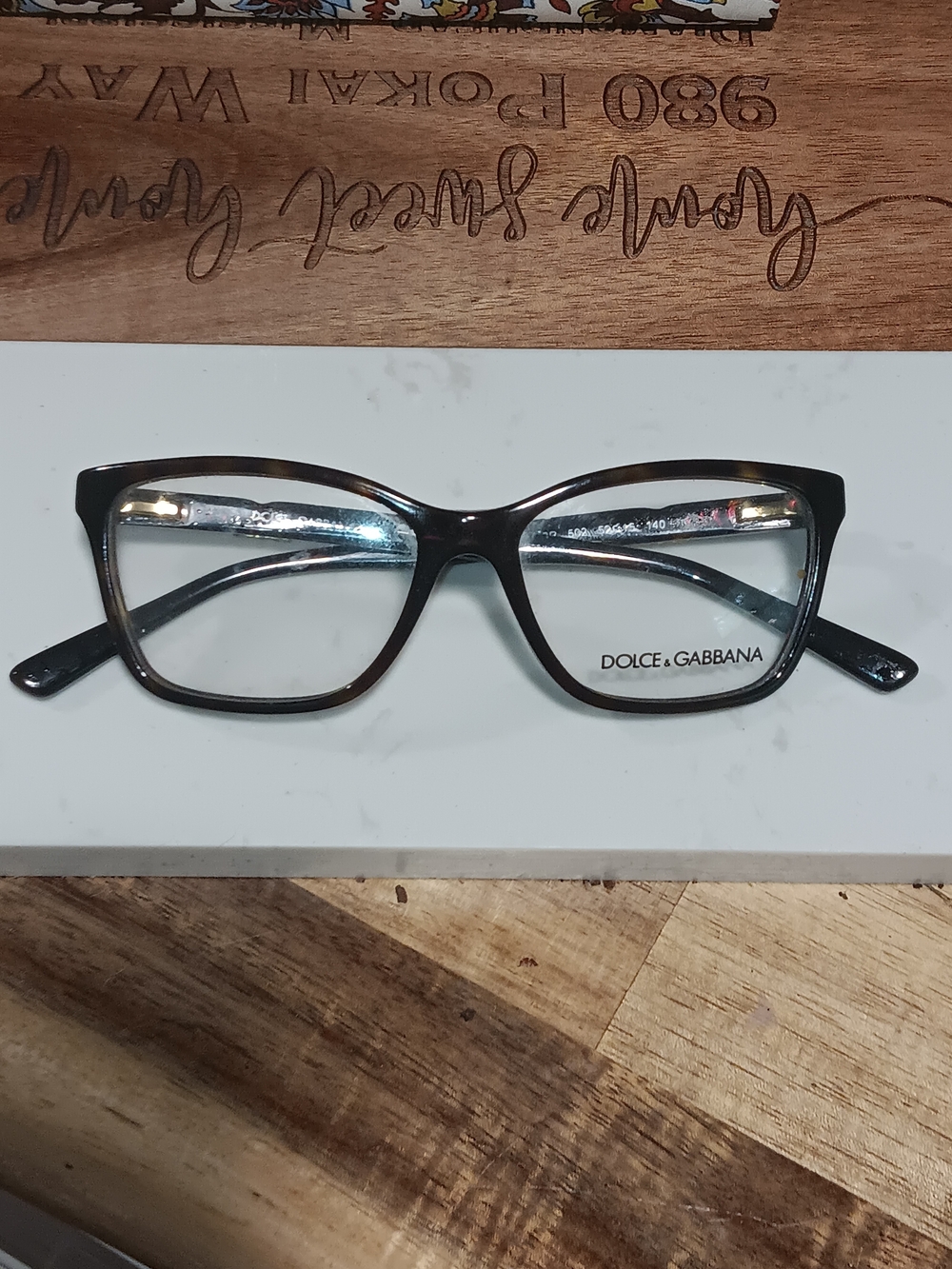 Dolce & Gabbana Brown Tortoiseshell Cat-Eye Glasses